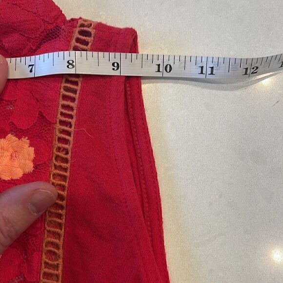Free people women’s tank top red orange pineapples size XS-S See measurements. - Picture 7 of 7